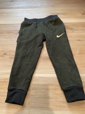 Nike Kids black and gold Joggers